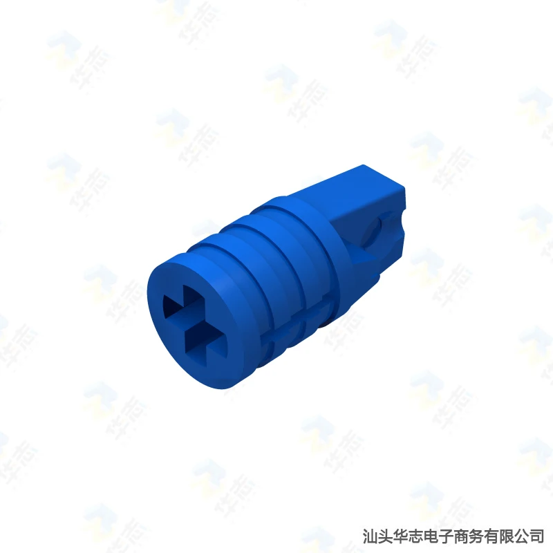 Шарнирный цилиндр 1x2 блокировка с 1 пальцем и отверстием оси на концах MOC DIY