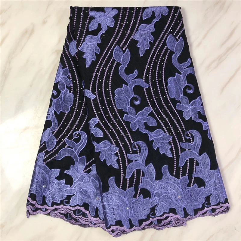 

High Quality African Lace Fabric 2021 For Sewing Clothes by the 5 Yards