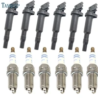 oem 6pc ignition coils 0221504470 6pc spark plugs set 12122158253 for bosch bmw