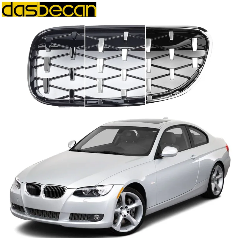 

Car ABS Front Bumper Kidney Grille Grill Diamond For BMW 3-Series Coupe E92 2010-2012 Racing Grilles Auto Replacement parts