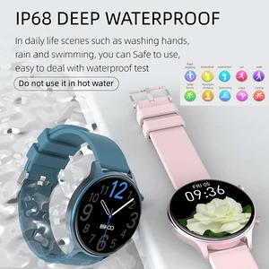 Smart Watch Round Sports Men Women Fitness Tracker Blood Pressure
Health Monitoring Waterproof Full Touch Clock Wearable Devices