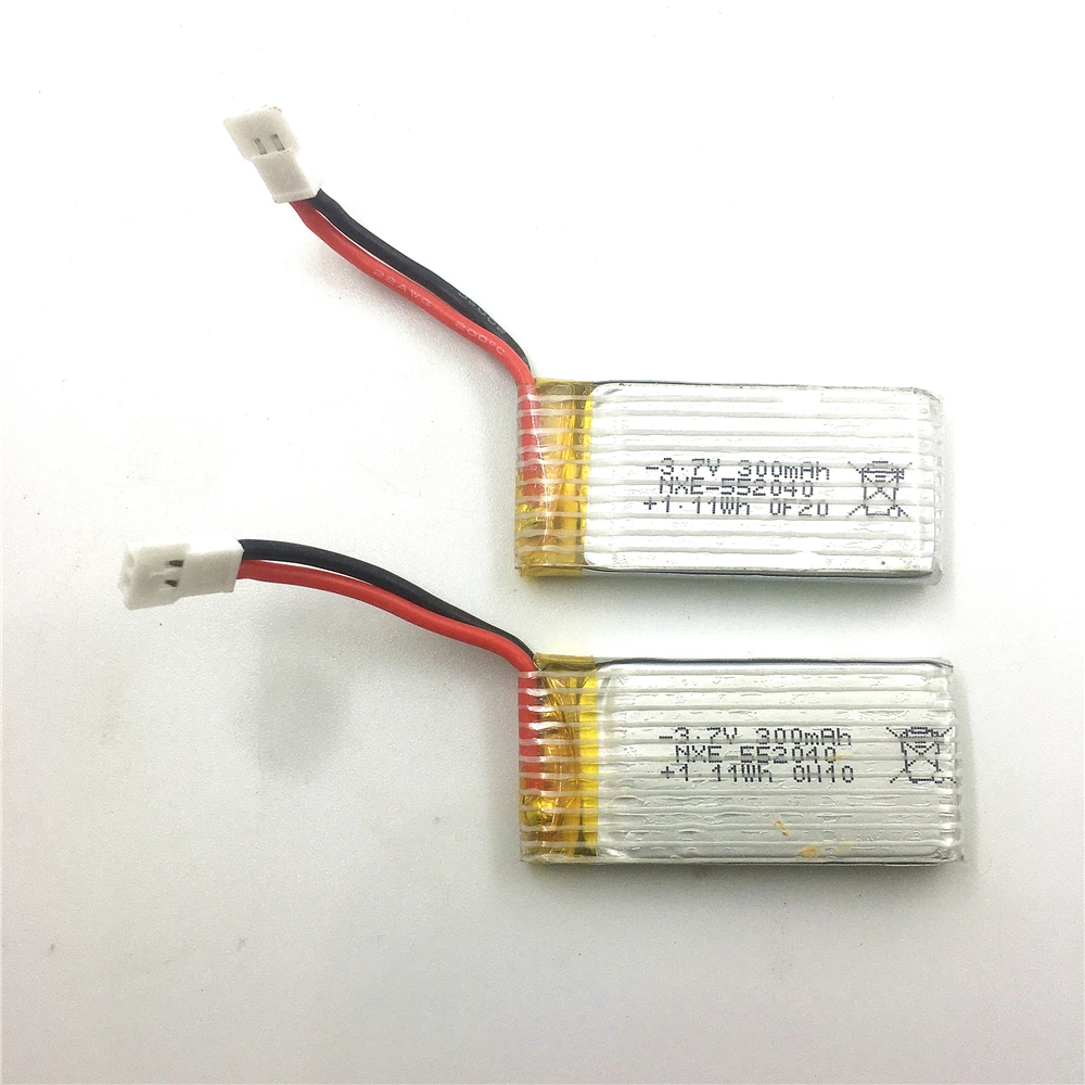 Bater&iacute;a Lipo de 3,7 V, 300mAh para WLtoys V911S RC, accesorios de repuesto para helic&oacute;ptero WL Tech V911S, 2 unids/lote-0