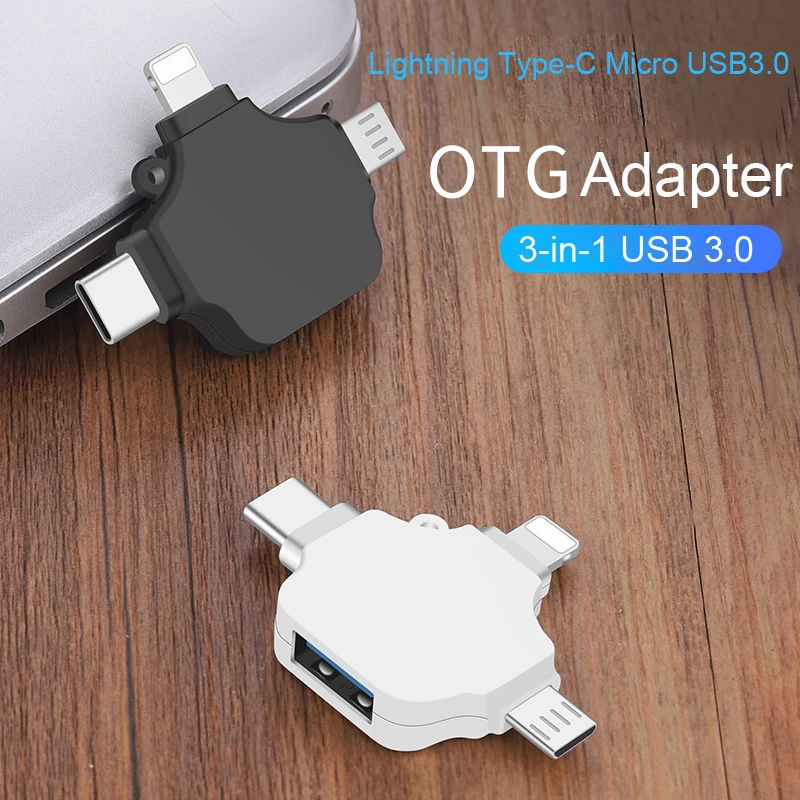 256/512 ГБ/ТБ 4 в 1 клавиатура геймпад ридер молния OTG карта памяти USB 3 0