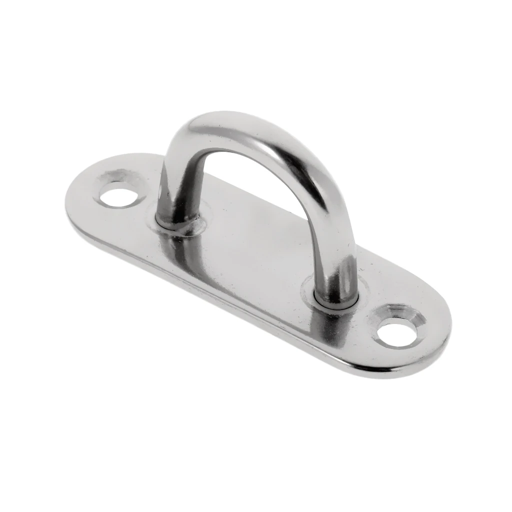 

316 Stainless Steel Oblong Pad Eye Plate Stape 5mm 6mm 8mm Eye Hook for Marine Boat