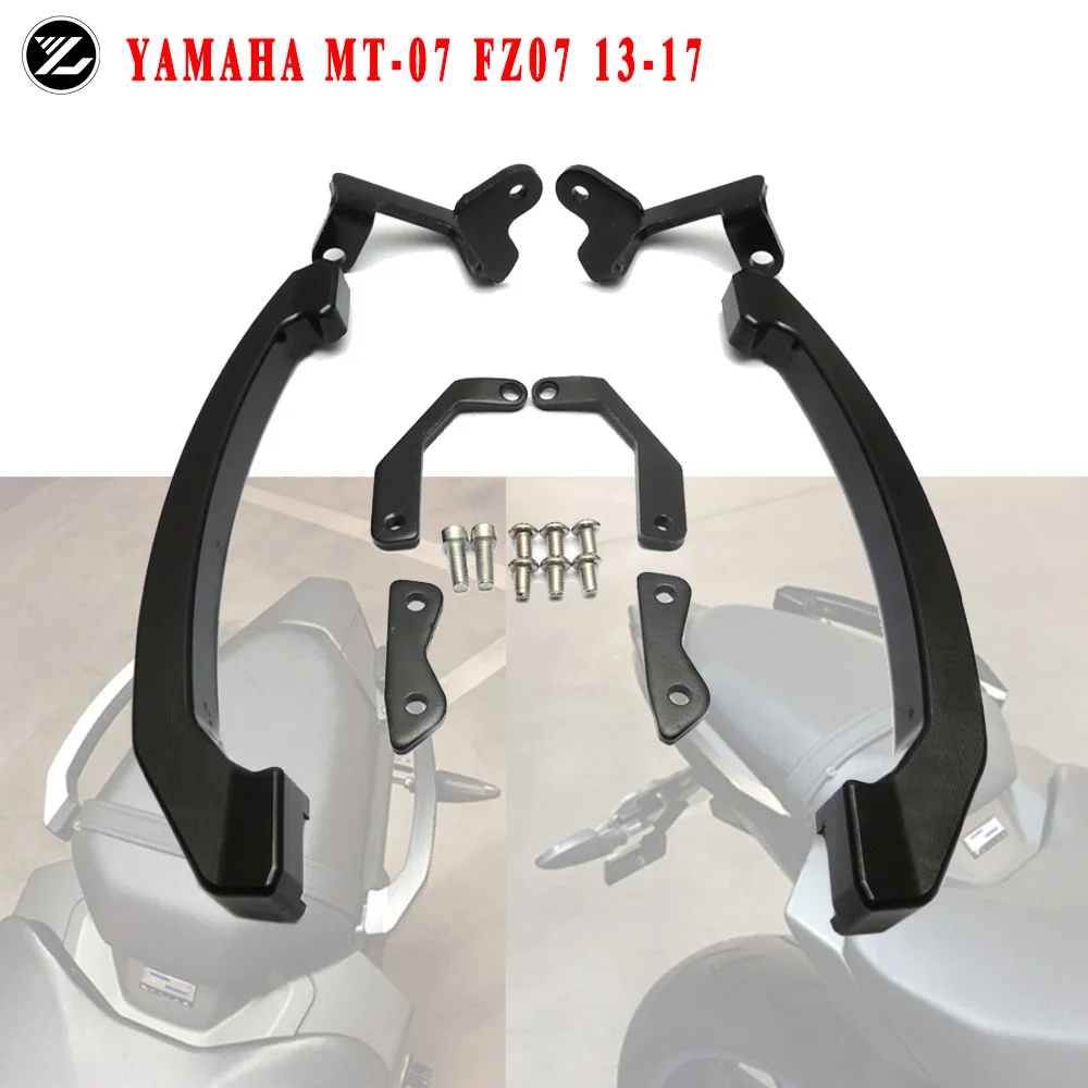 

Motorcycle Tail Rear Seat Passenger Pillion Handle Grab Bars Armrest for Yamaha MT07 FZ07 2014 2015 2016 2017