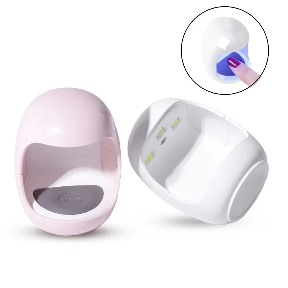 

Nail Dryer MINI 4.5W USB UV LED Lamp Nail Art Manicure Tools Pink Egg Shape Design 30S Fast Drying Curing Light for Gel Polish