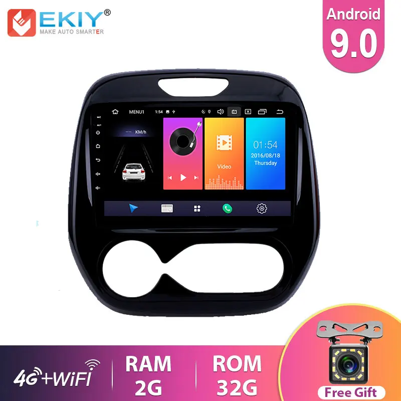 Автомагнитола EKIY 9 ''IPS Android 0 для Renault Captur CLIO 2011 2014 2015 2016 2018 руководство