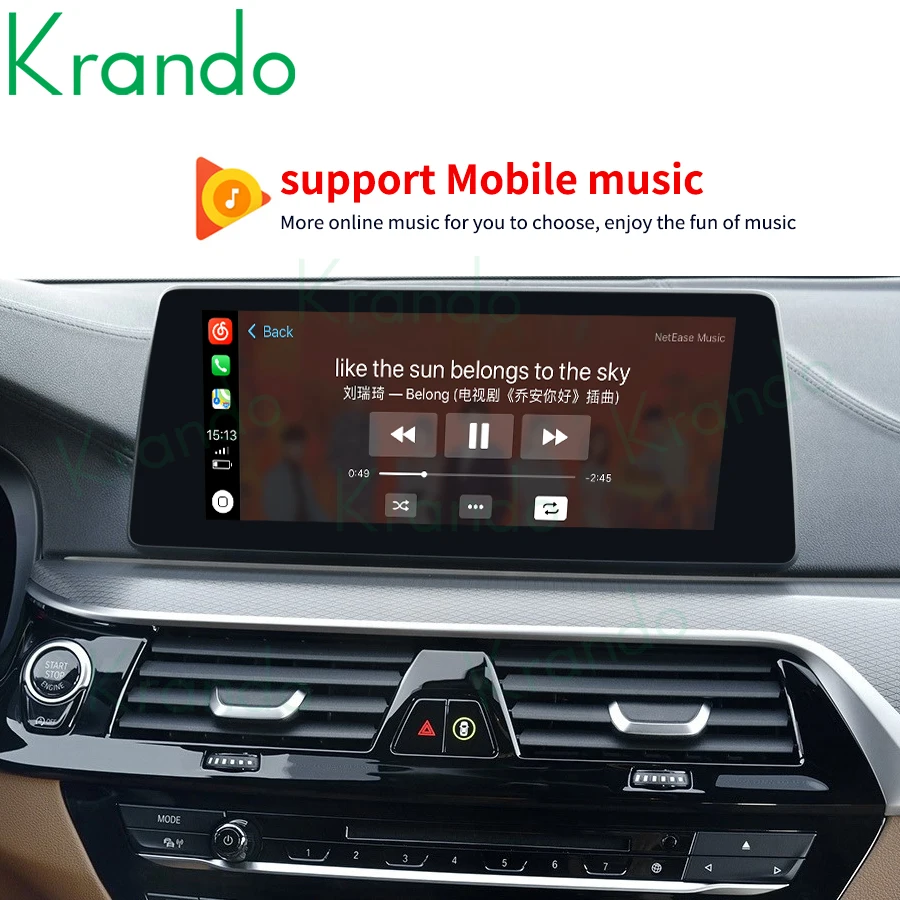 Krando Android Автоматическая беспроводная Apple CarPlay интерфейсная Модифицированная