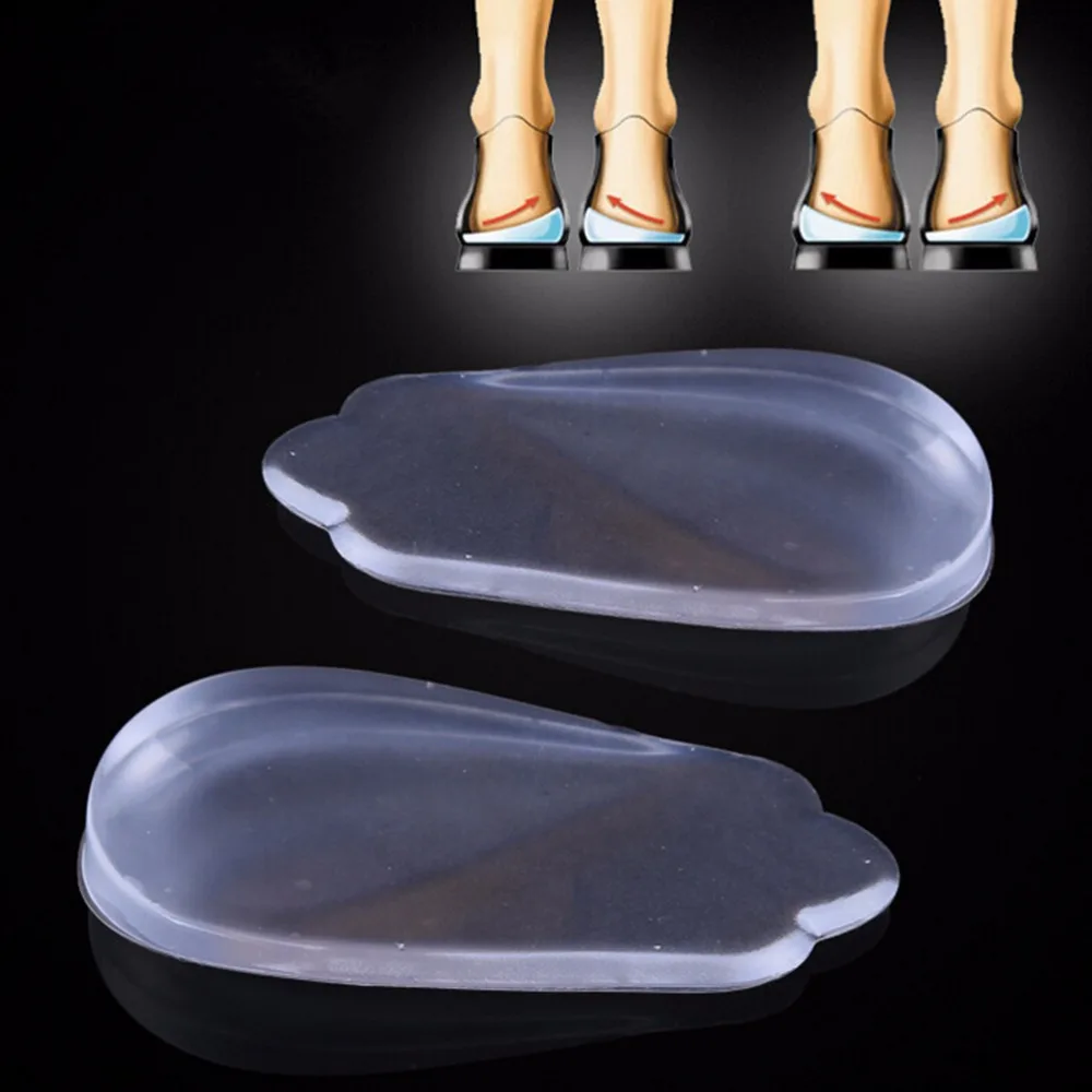 

1pair Silicon Gel Heel Cushion Insoles Soles Relieve Foot Pain Protectors Spur Support Shoe Pad High Heel Inserts Massager Foot
