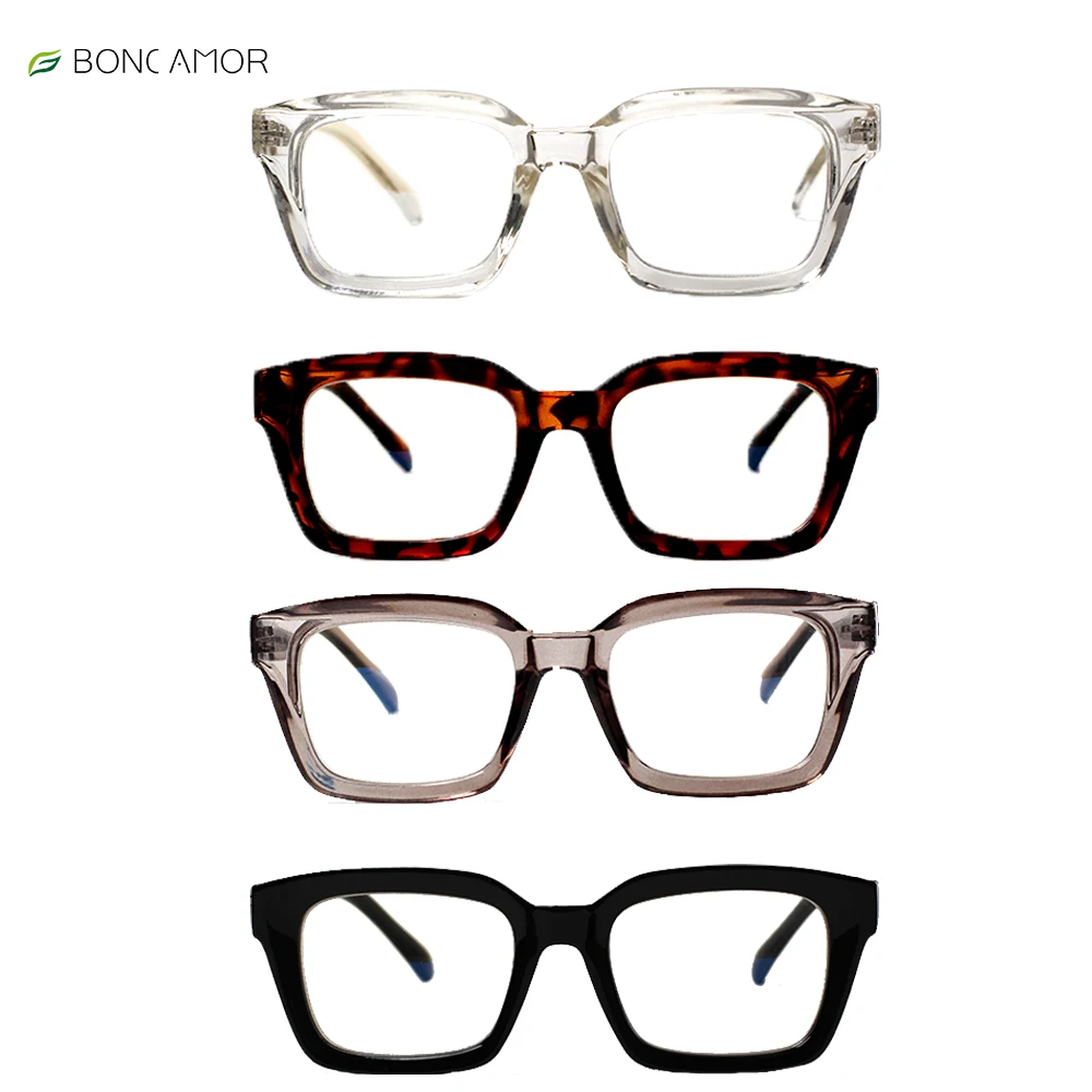 

Очки для чтения Boncamor мужские и женские, аксессуар с диоптриями для компьютера, с блокировкой сисветильник, аксессуары: + 1,0 + 2,0 + 3,0, 4 шт. в упаковке