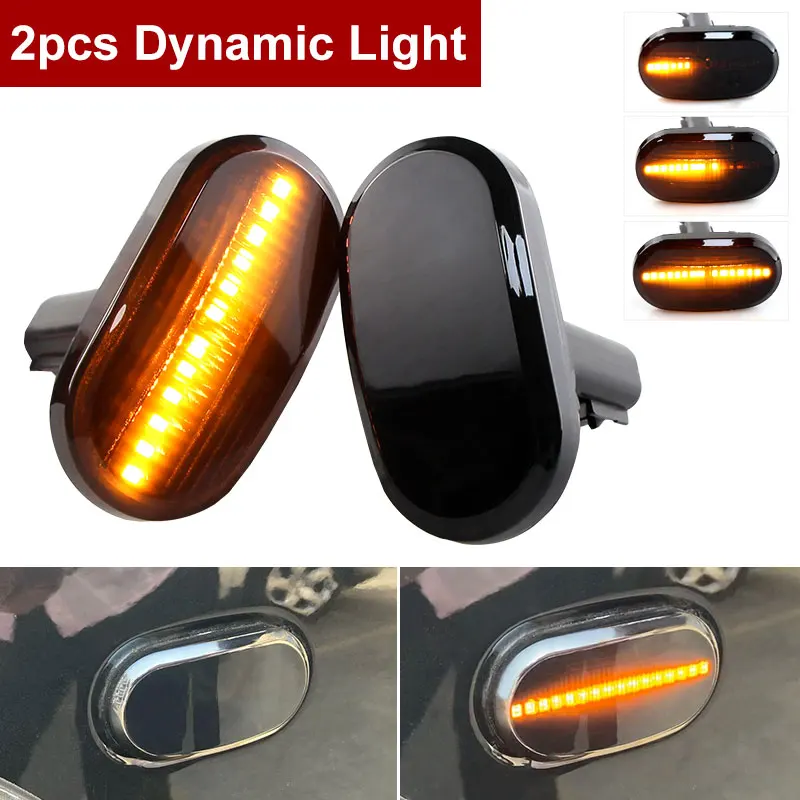 2 шт. для Suzuki Jimny B64W JB74 JB23 JB64 для Mazda AZ внедорожный JM23W светодиодный боковой габаритный указатель поворота, динамический поворотник