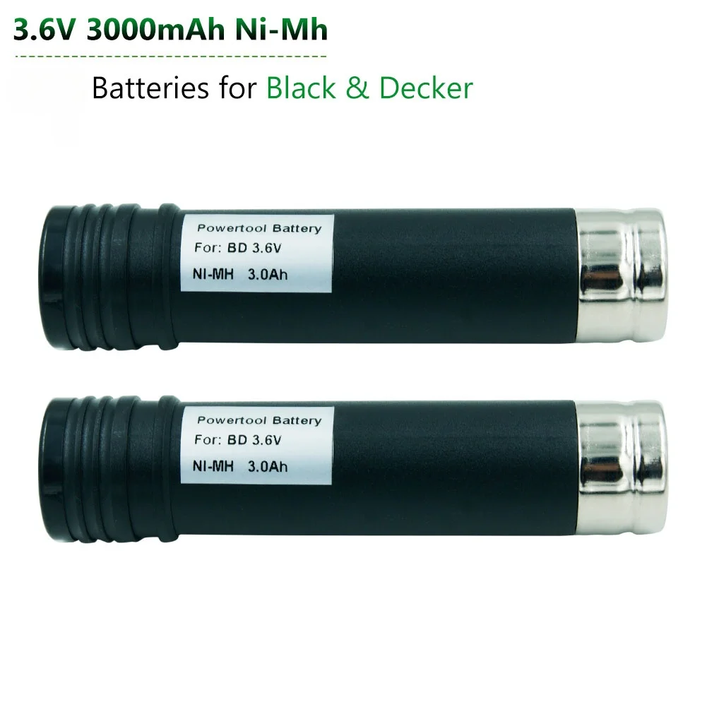 NiMH аккумулятор для Black & Decker Versapak VP100 VP100C VP105 VP110 S100 S200 S300 S400 S500 L10 3 6 В 3000