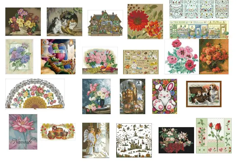 

girls scenery news 25 photoes choose , 100% cotton threads Cross stitch sets styles Lovely Counted Cross Stitch Kit 4 1