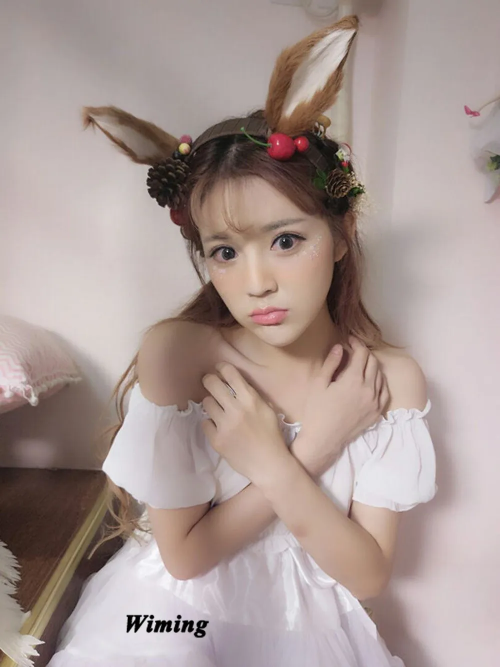 Повязка на голову с оленем для косплея девочек праздничная Хэллоуин товары