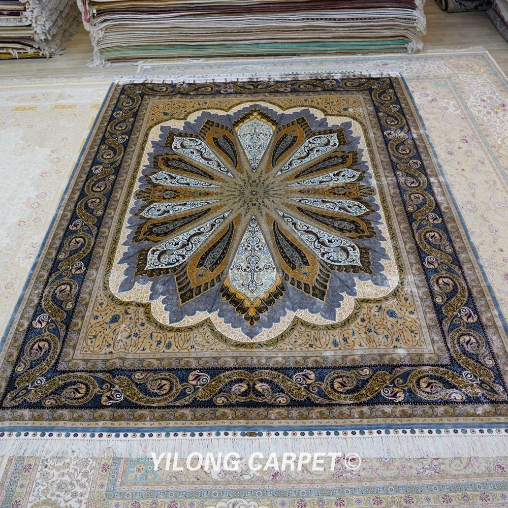 Beste Yilong 8 'X 11' Perzische Zijden Tapijten Voor Koop Antieke Nieuwe Ontwerp Kashmiri Handgemaakte Tapijt (YWX140A)