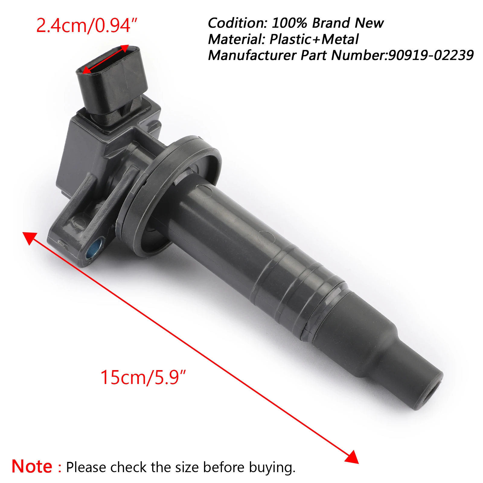 Новая катушка зажигания Artudatech 90919-02239 для Toyota Celica Corolla Matrix 2003 2004 2005 MR2 Spyder 1 8