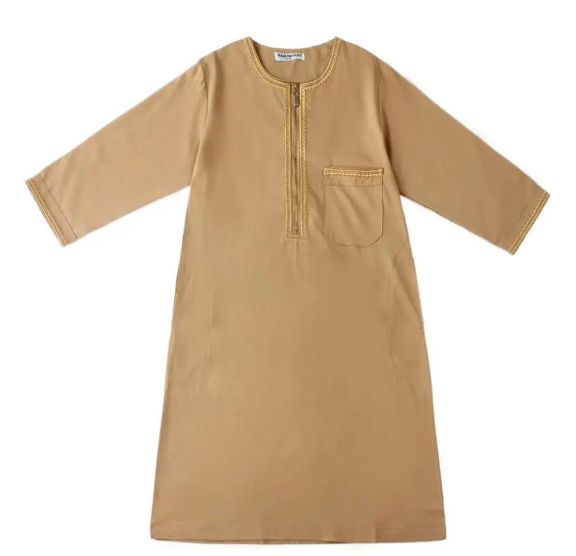 Мусульманская одежда для мальчиков в арабском стиле Детская abaya islamic tobe jellaba homme