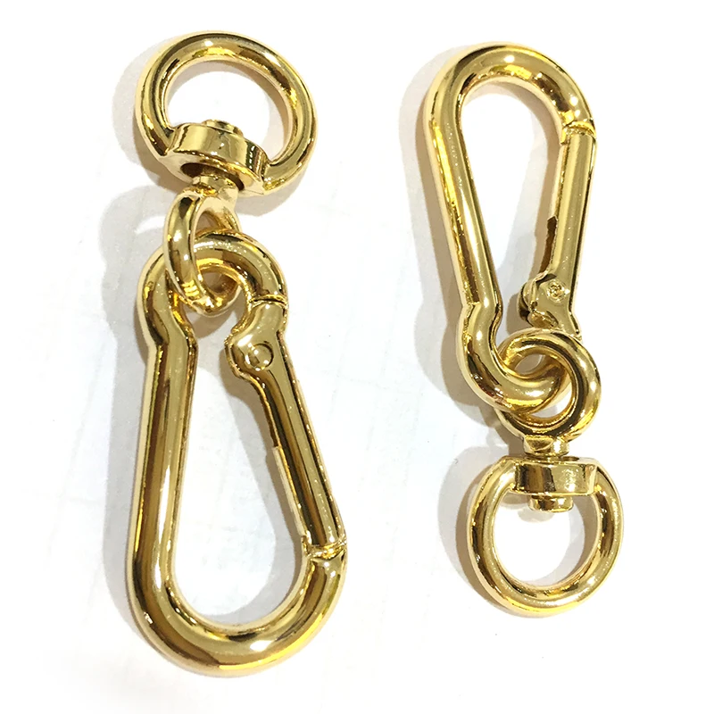 Металлические поворотные защелкивающиеся застежки-карабины для кожаных ремней |