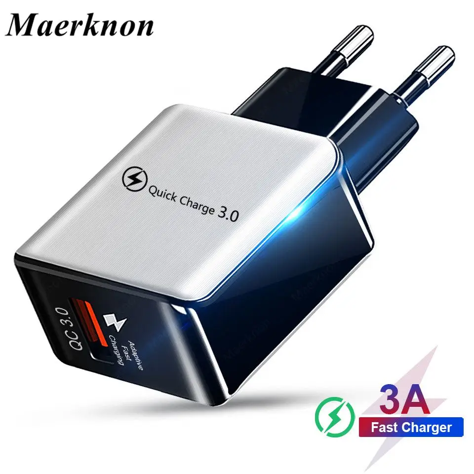 USB Phone Charger Quick Charge 3.0 Fast Charging For iphone 11 pro xr For Samsung S9 Huawei Phone tablet 5V 3A Universal Charger
