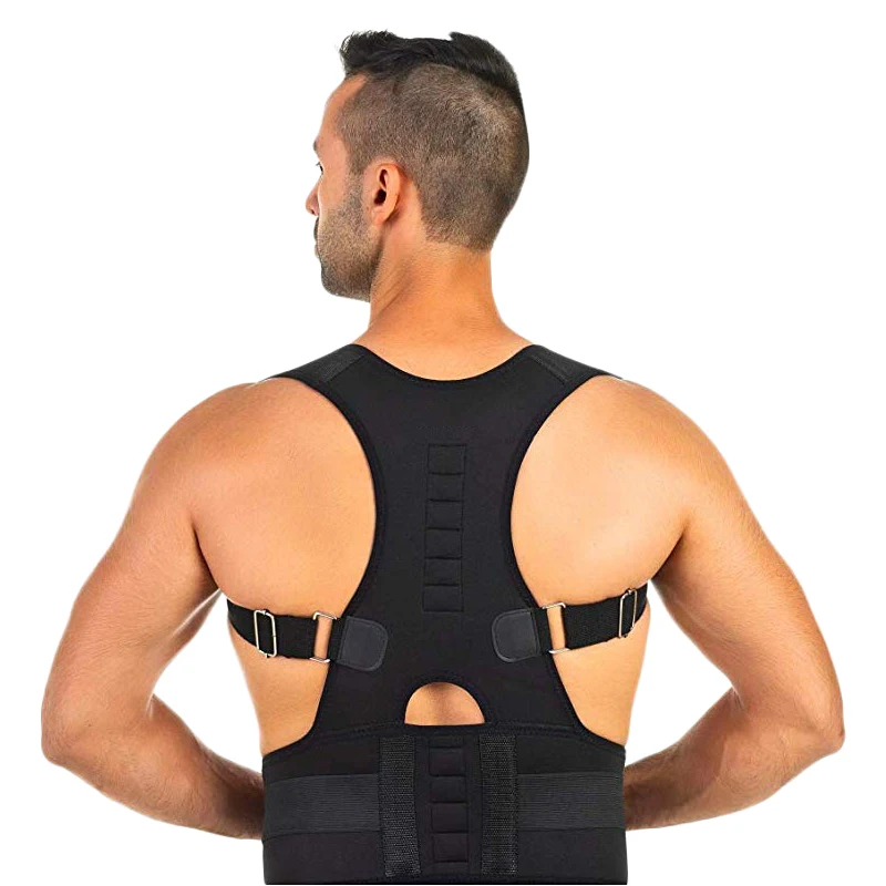 

Adjustable Orthopedic Back Posture Support Braces Belt Corrector Posture Magentic Corrector de postura Shoulder Support Belt