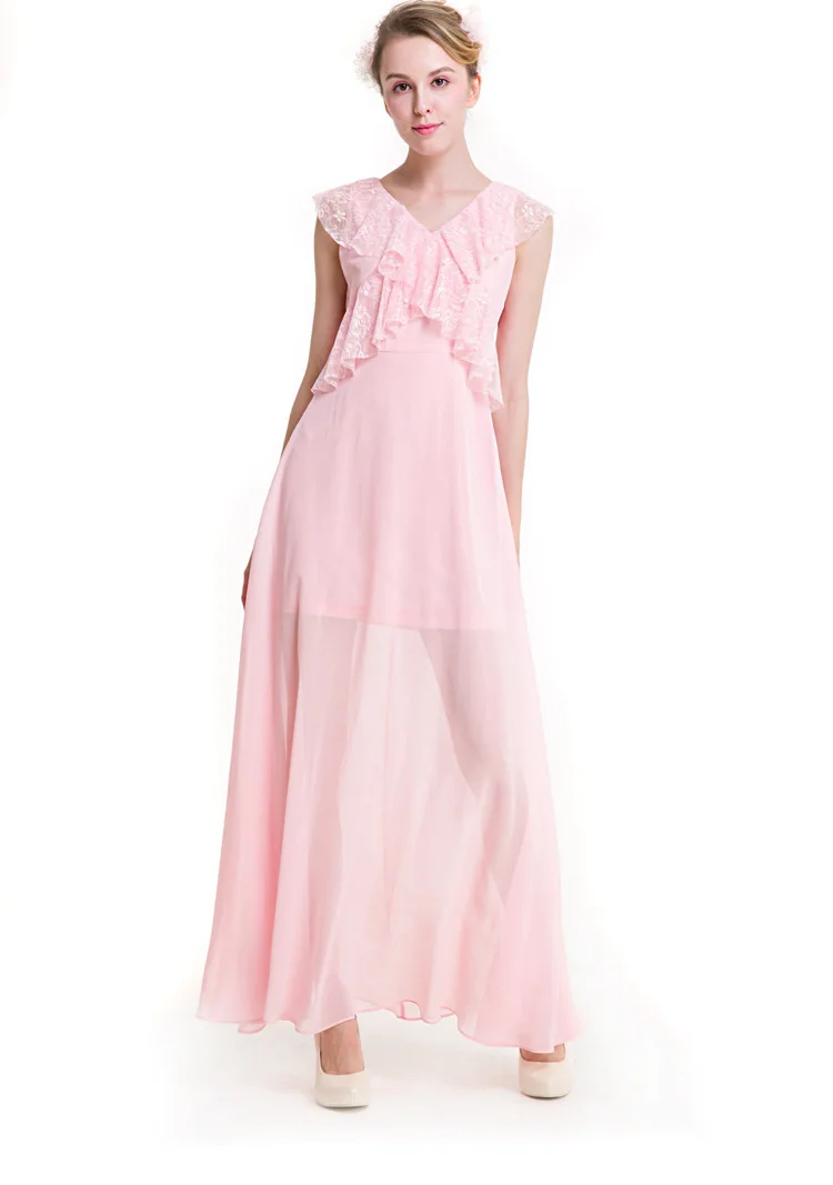 Сексуальное женское платье размера плюс с v образным вырезом без рукавов макси