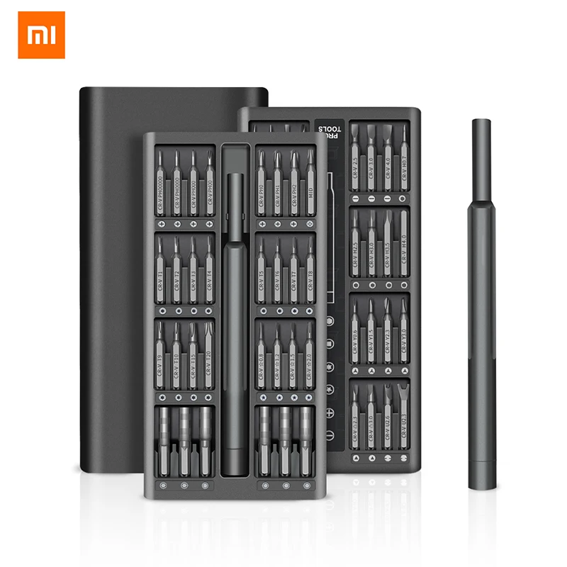Набор отверток Xiaomi 63 в 1 прецизионные магнитные биты для звездообразные