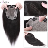 s noilite hair toppers human hair 15x16cm pubreathable net silk base hair cilp natural hair wig 100 human hair 57g hairpiece