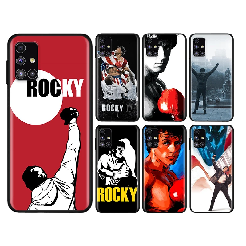 

Rocky Balboa For Samsung Note 20 10 9 8 Ultra lite Plus Pro F62 M62 M60 M40 M31S M21 M20 M10S Soft Phone Case