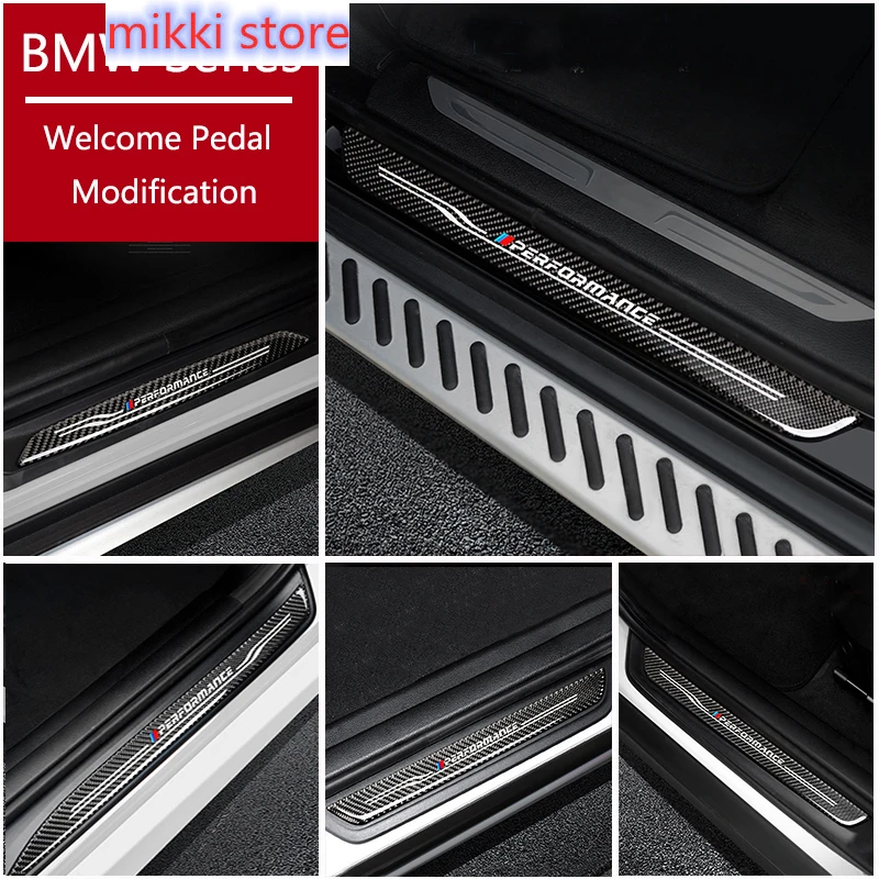 

Car Styling For BMW X5 X6 E70 E71 E84 E90 F10 F15 F16 F20 F30 F32 F34 F25 F26 Door Welcome pedal Threshold Bar cover trim strips