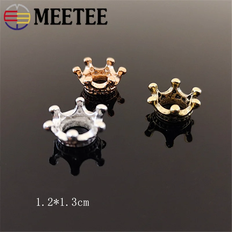 Meetee 40 шт. 12x13 мм Корона для девочек ювелирные изделия волос пряжка аксессуары