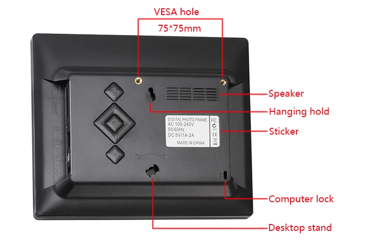 Акриловая рекламная цифровая фоторамка с ЖК дисплеем 8 дюймов|Цифровые