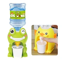 mini simulation water dispenser mini pet cartoon coldwarm water juice milk bottle for children kids kitchen toy pig