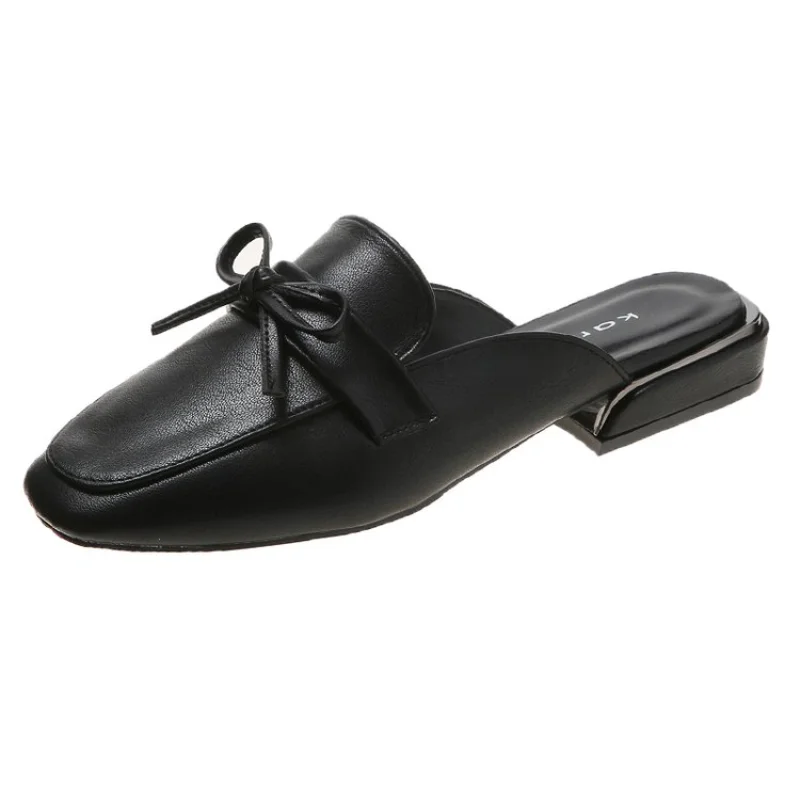 

2021 New Summer Loafers Women High Quality Classic Metal H-Buckle Comfort Slip-on Mules Casual Daily Sandalias For Women Sale