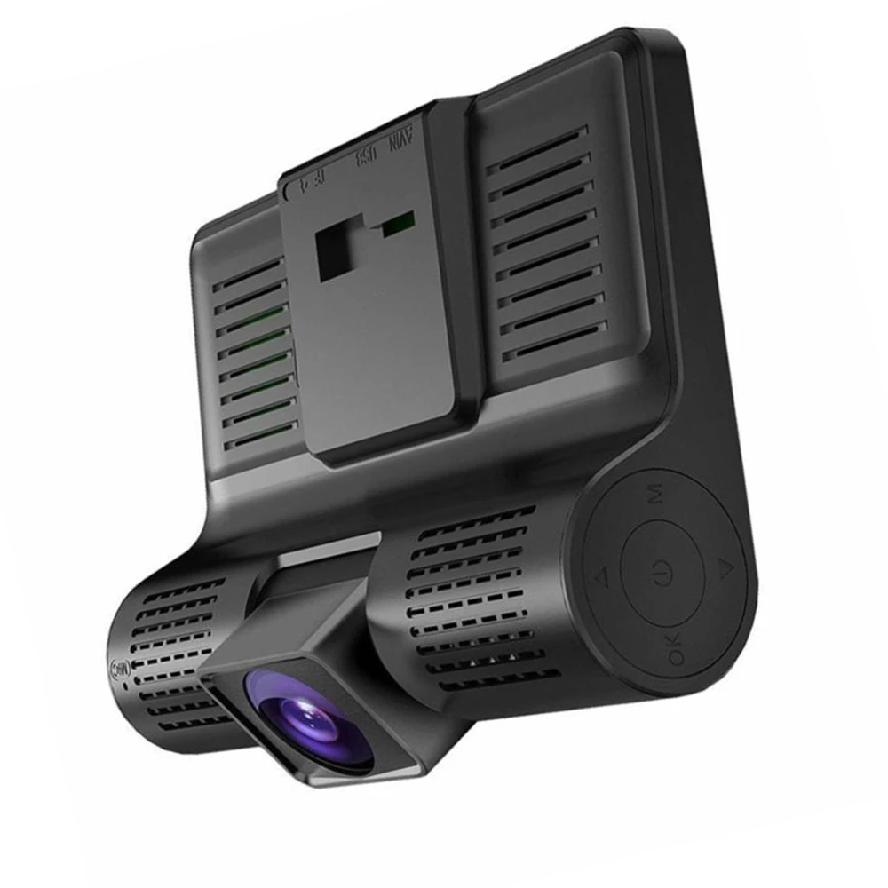 Автомобильный видеорегистратор с 3 камерами 4 0 дюйма Full Hd 1080P|Видеорегистраторы| |