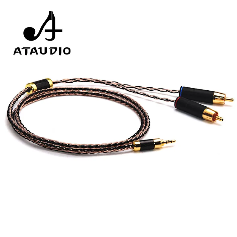 ATAUDIO Hifi 2 5 мм TRRS сбалансированный до RCA Штекерный кабель для Astell & Kern AK100II AK120II AK240 AK380