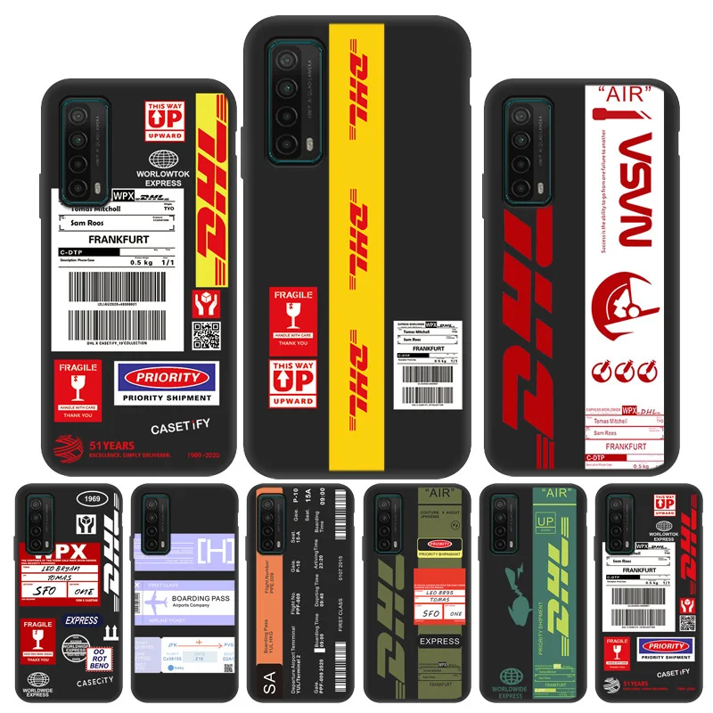 Чехол для Huawei P Smart 2019 чехол с узором DHL Express Nova 5T 2021 PSmart S Z 2020 силиконовый | Мобильные