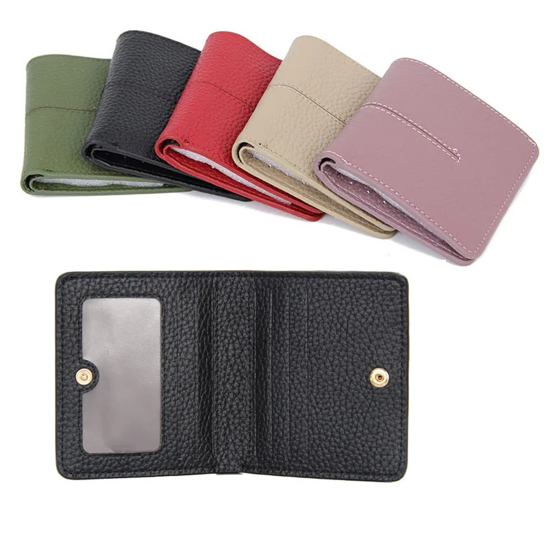 Женский и мужской бумажник из натуральной кожи Shor несколько карт держатель клатч