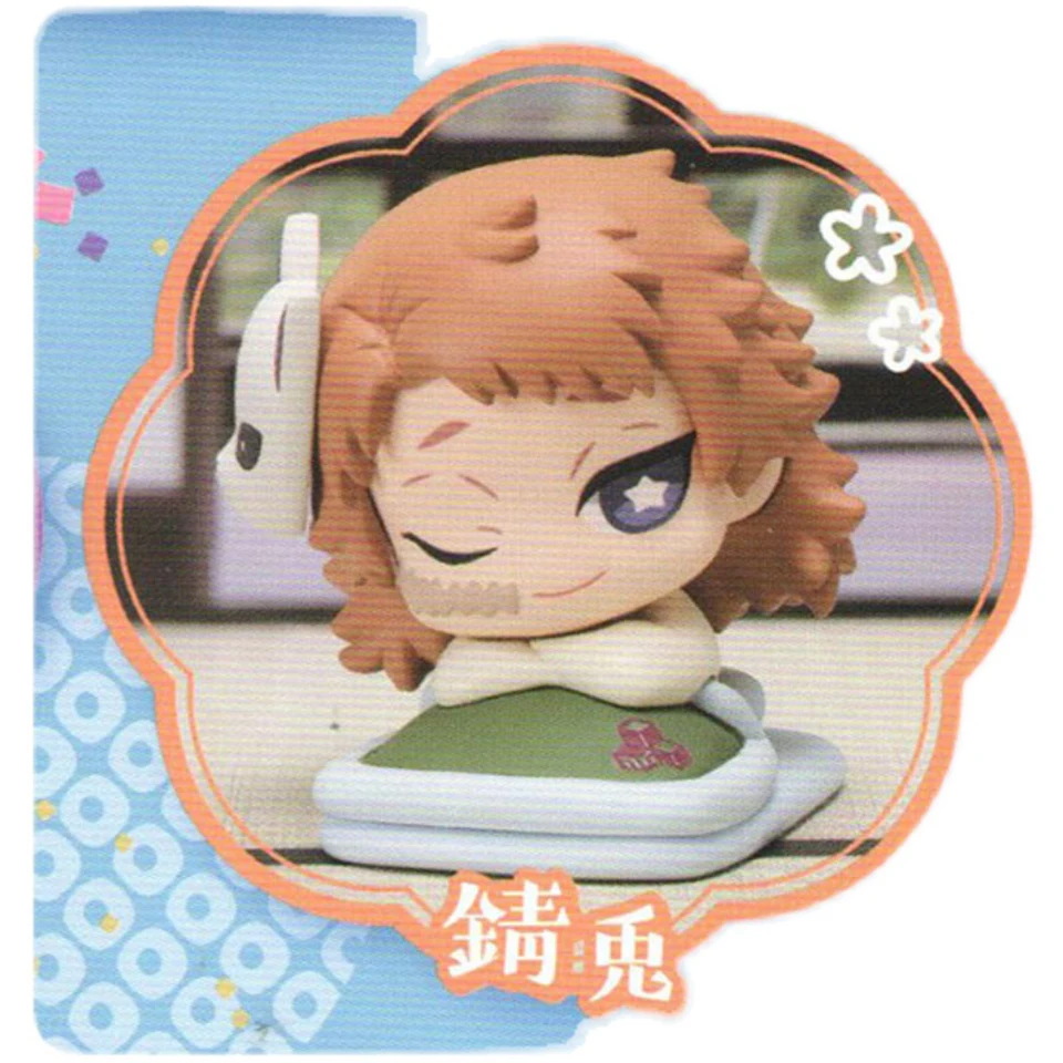 

Free shipping 5PCS/Set Original StaSto Demon Slayer Kimetsu No Yaiba Tanjirou Shinobu Rengoku Cute Sleeping Action Figure Model