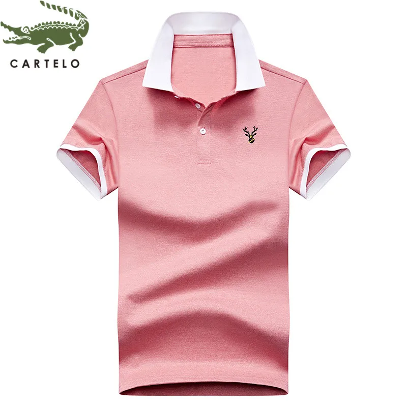 Рубашка-поло CARTELO мужская с коротким рукавом модная Повседневная Удобная дышащая