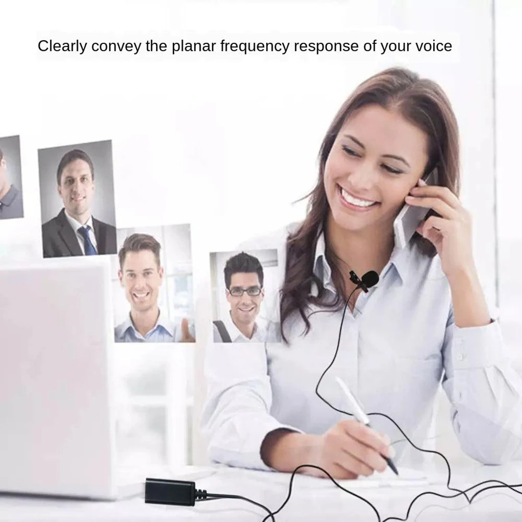 Петличный микрофон USB мини Запись воротник клип интервью для голосового ноутбук