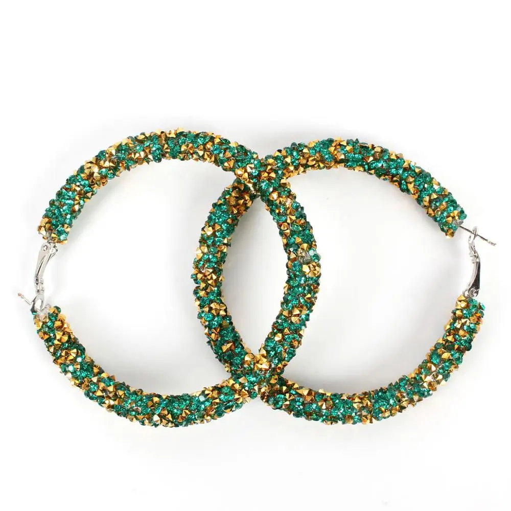 Модные женские серьги кольца Earrrings ювелирные изделия лом стразы гвоздики из
