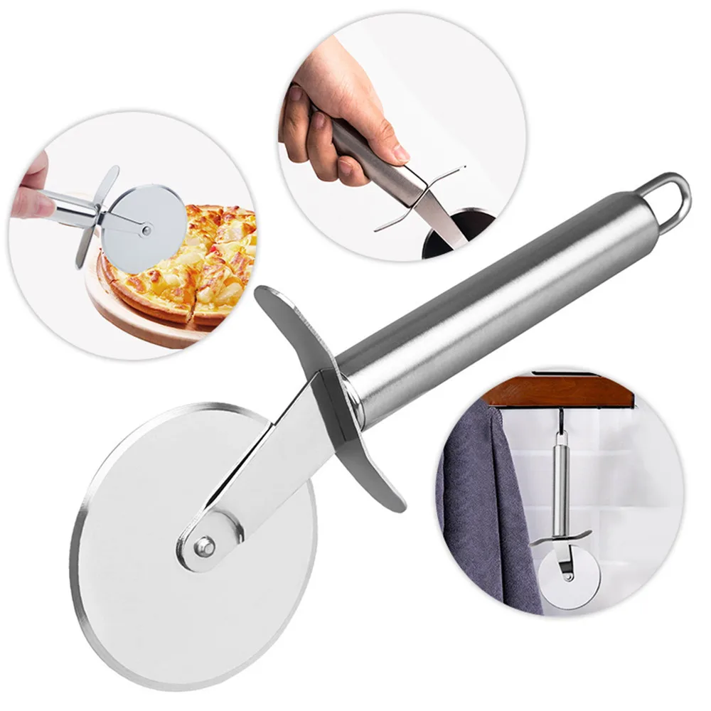 Нержавеющая сталь нож для пиццы круглой разделительный печенья макароны