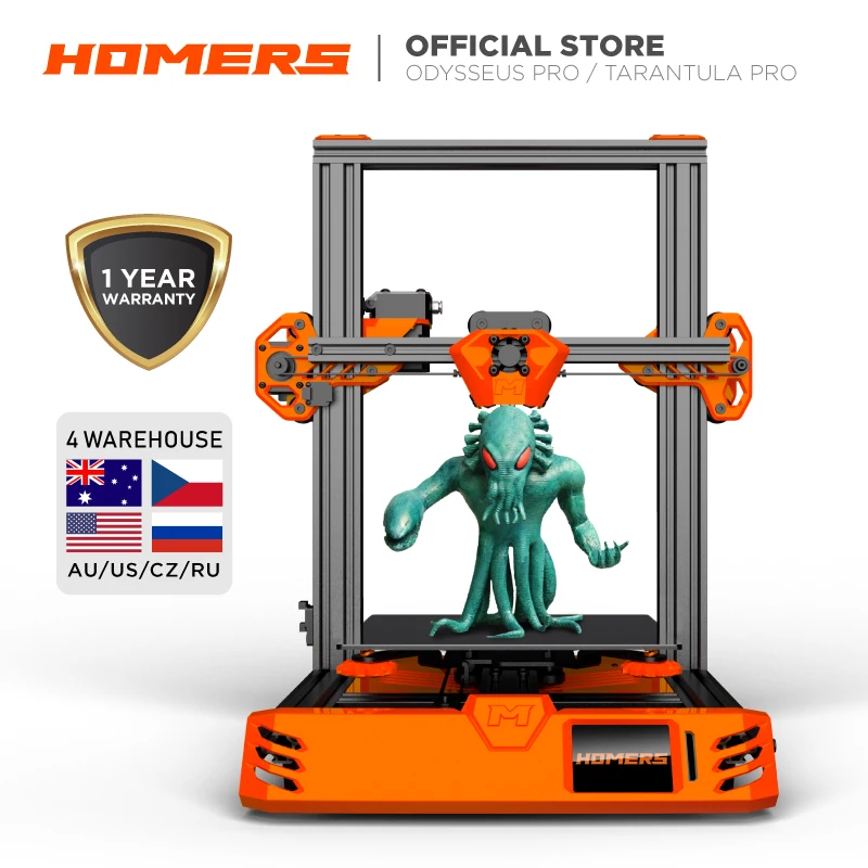 Homers odyssus/TEVO Tarantula RS 3D принтер DIY наборы кровать переменного тока/TMC2208/сенсорный