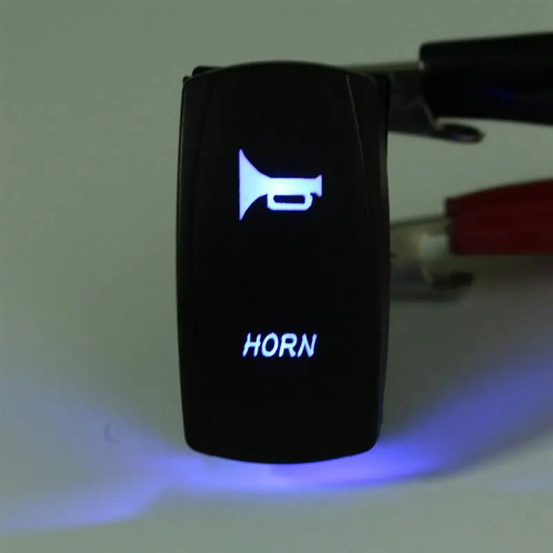 

Momentary Car Boat Marine LED Light Horn Bell Laser Rocker Switch 12V 24V