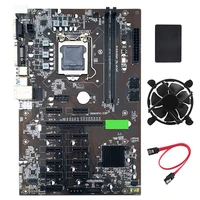 b250 btc mining motherboard 12 pcie 16x graph card lga1151 with sata ssd 128gcooling fan sata cable support ddr4 vga