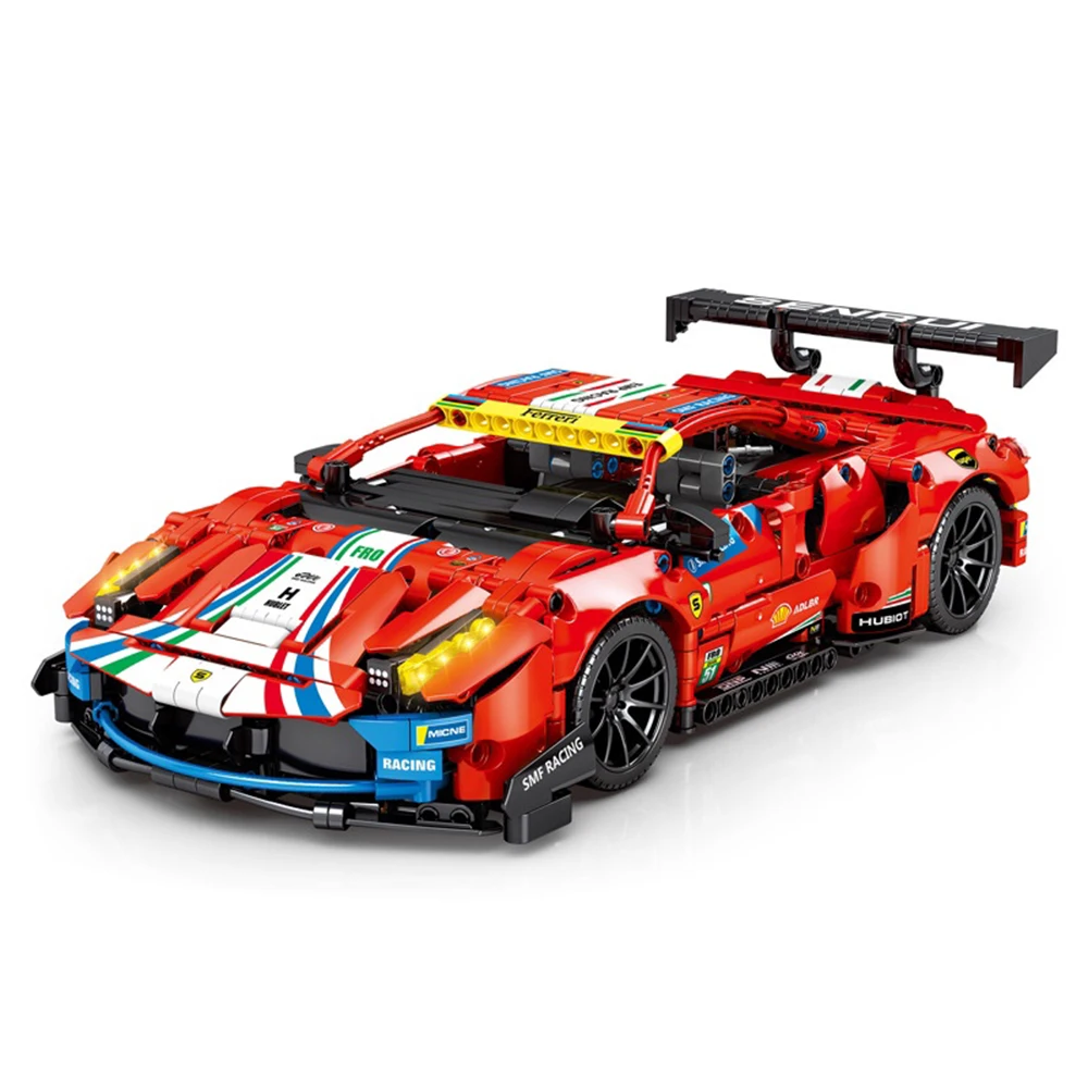 

Technology High-tech GTE RSR Super Racing Car Speed Vehicle 1206PCS Moc Moduler Bricks Building Blocks Model Kids Toy gifts baby