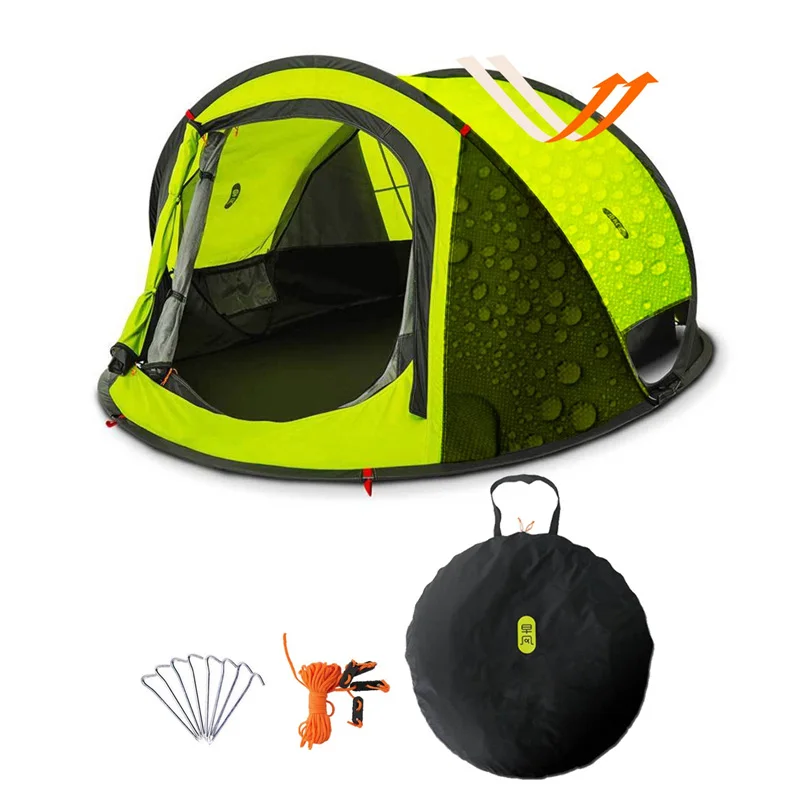 Automatic Throw Tent Zenph кемпинговый Тент Открытый 3-4 человек автоматическая скорость открыть всплывающие палатки водонепроницаемые походные двухслойные палатки Barraca - Цвет: Automatic Throw Tent