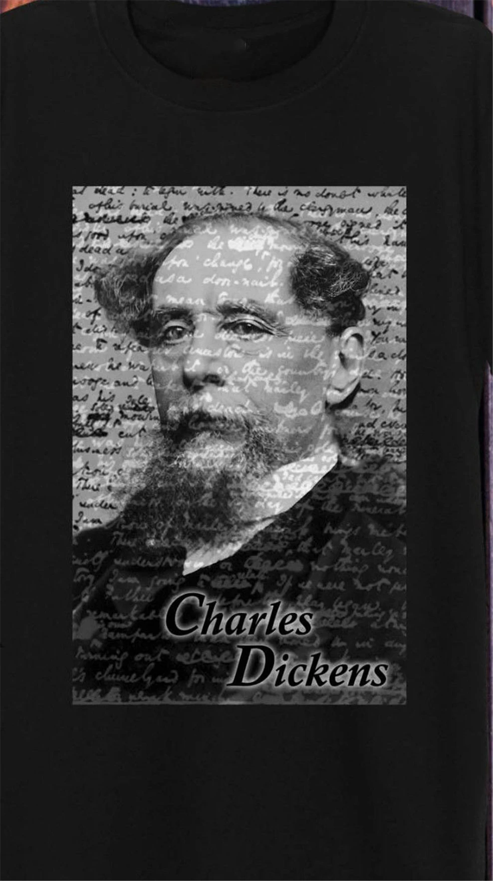Фото Charles Dickens Футболка белая серая мужская женская Enganliegend поэт авторская
