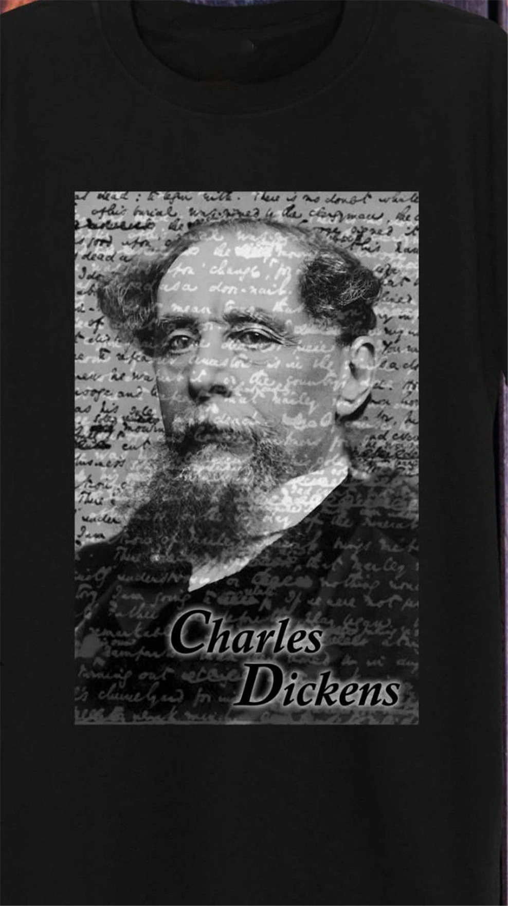 Charles Dickens Футболка белая серая мужская женская Enganliegend поэт авторская