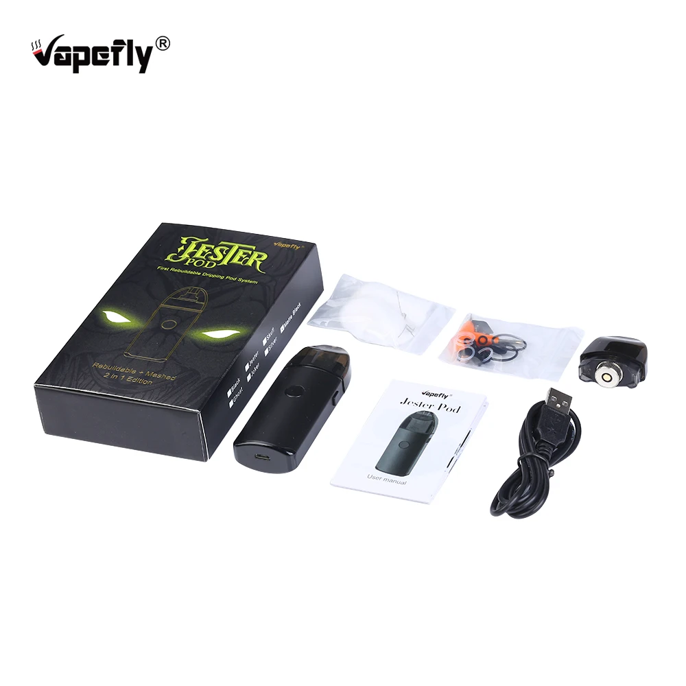 Оригинальный Vapefly Шут Rebuildable капающий стручок с 1000 мАч батареей 0.5ом сетчатая